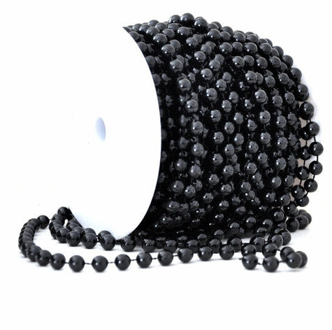 Black Beads on Spool -- Small Diamond Cut - That Bohemian Girl
