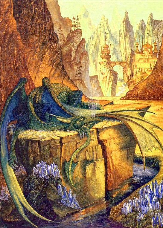 Roger Garland Fire Drake Tolkien Greeting Card - That Bohemian Girl