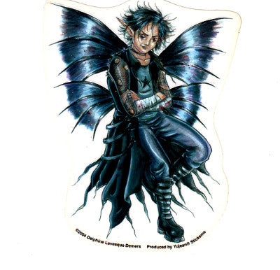 Dark Fairy on a Skull - Dark Fairy - Sticker