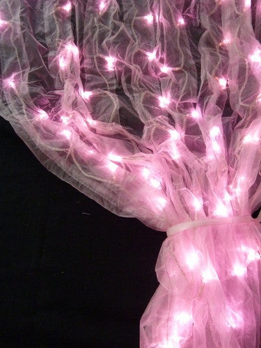 12 Organza Curtain With Pink Led Lights That Bohemian Girl