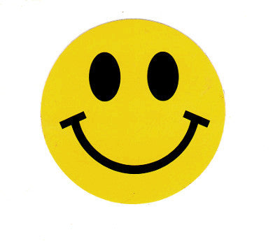 Yellow Smiley Happy Face Sticker Decal That Bohemian Girl - smiley face decal roblox