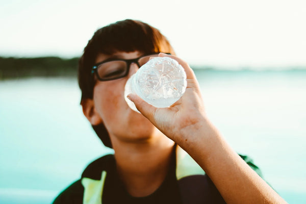 Kid drinking water