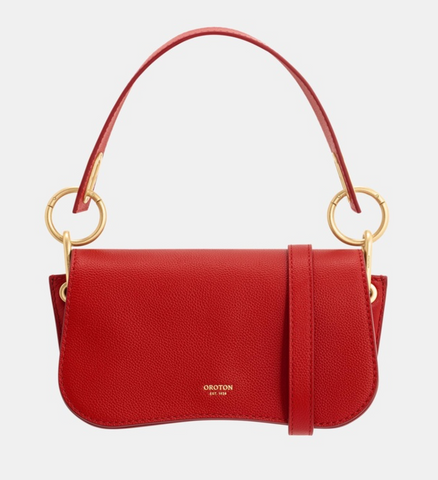 Poppy coloured day bag