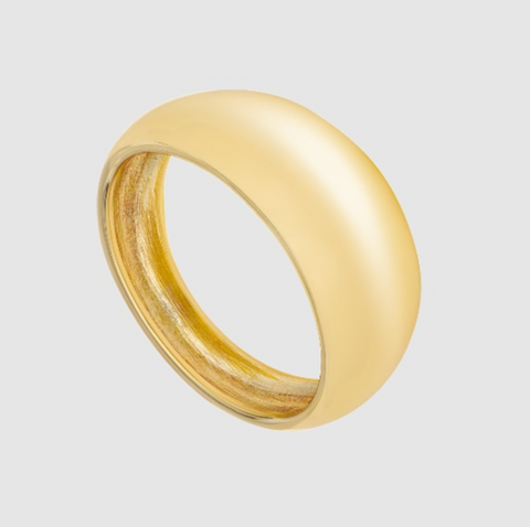 Chunky gold bangle