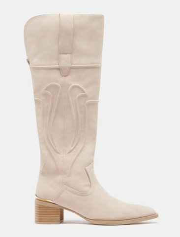 Cream cowboy boots