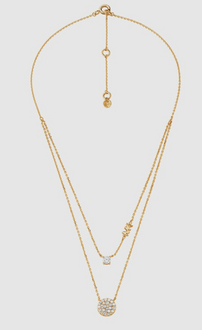 Gold necklace for date night