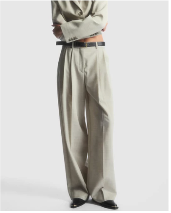 Wide legged casual trousers