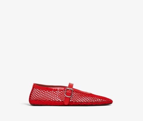 Alaia mesh ballet flats