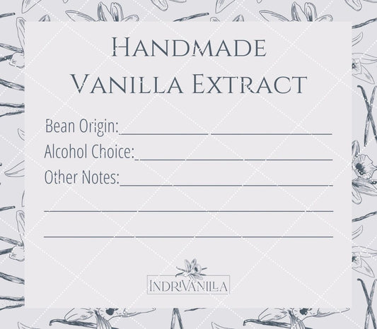 Homemade Fill-In Vanilla Extract Label - OnlineLabels