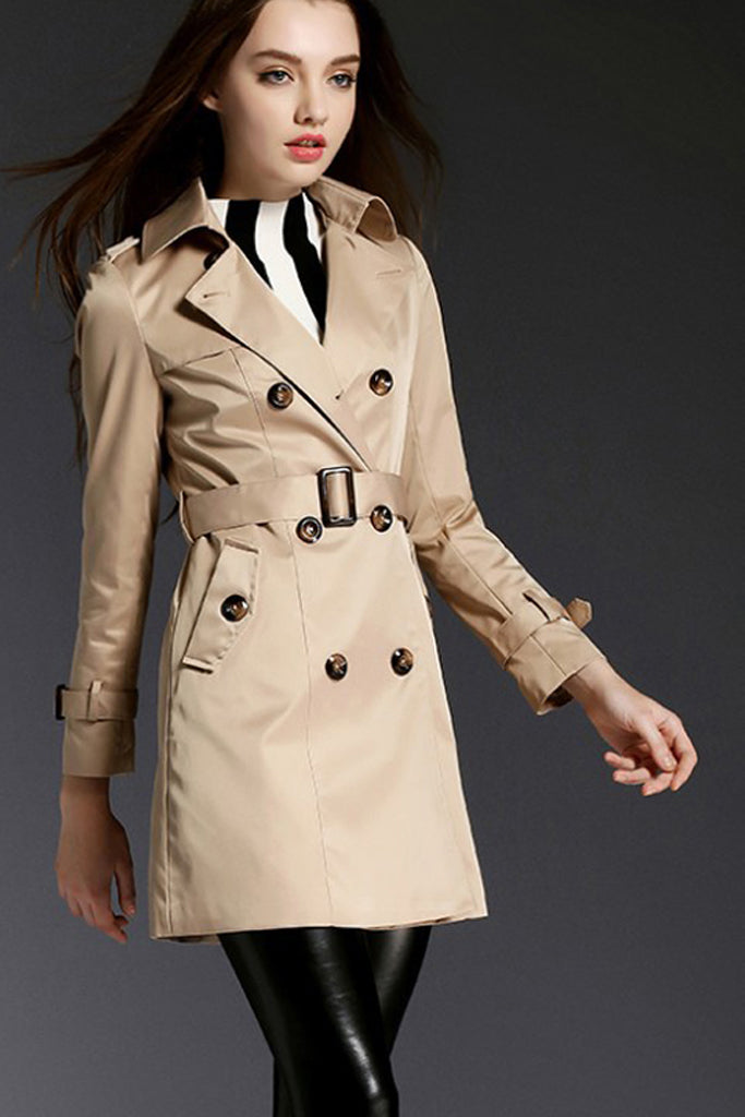 Double breasted Waist Belted Overcoat – Vicky and Lucas