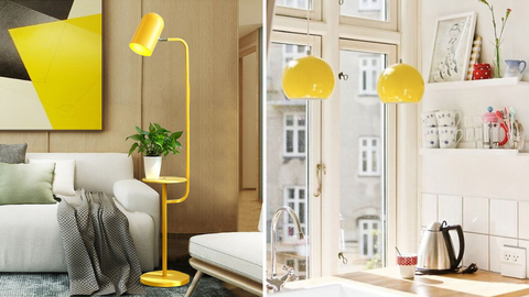 blog couleur jaune décoration luminaire bulles de citron