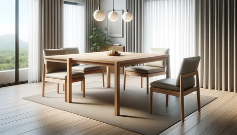 4-seater wooden dining tables