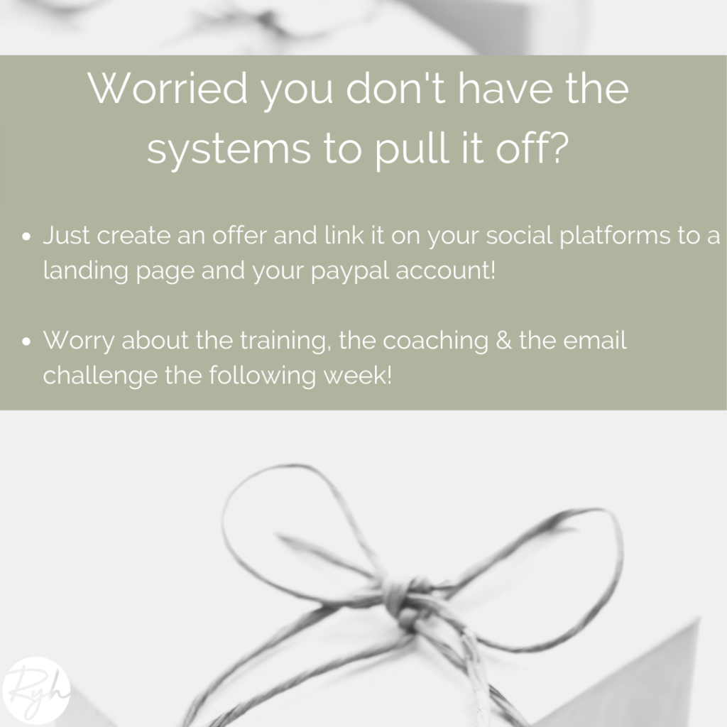 worried you dont have the systems to pull it off?