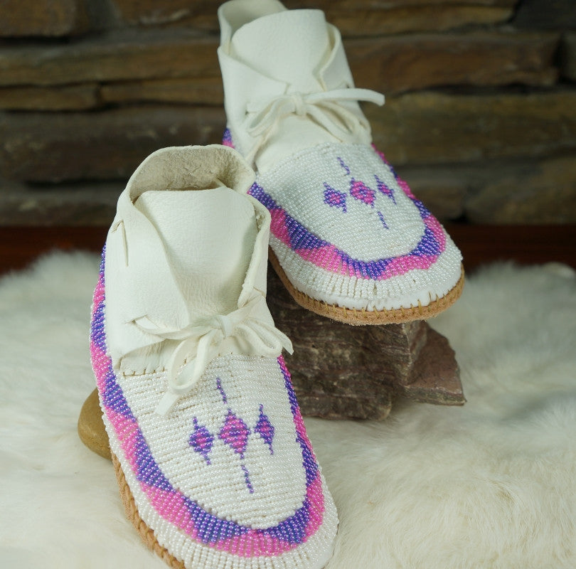 fully beaded moccasins