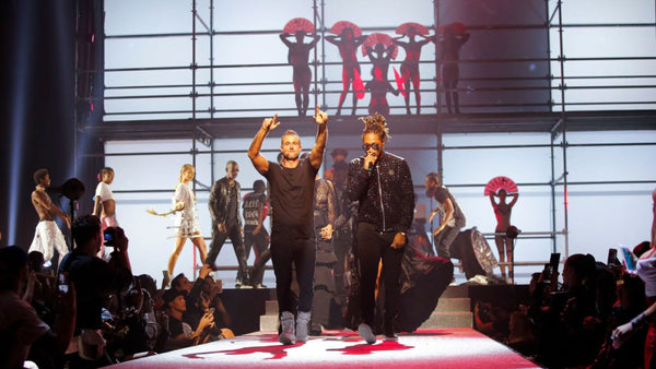 Philipp Plein on the stage for the Fashion Week 2022