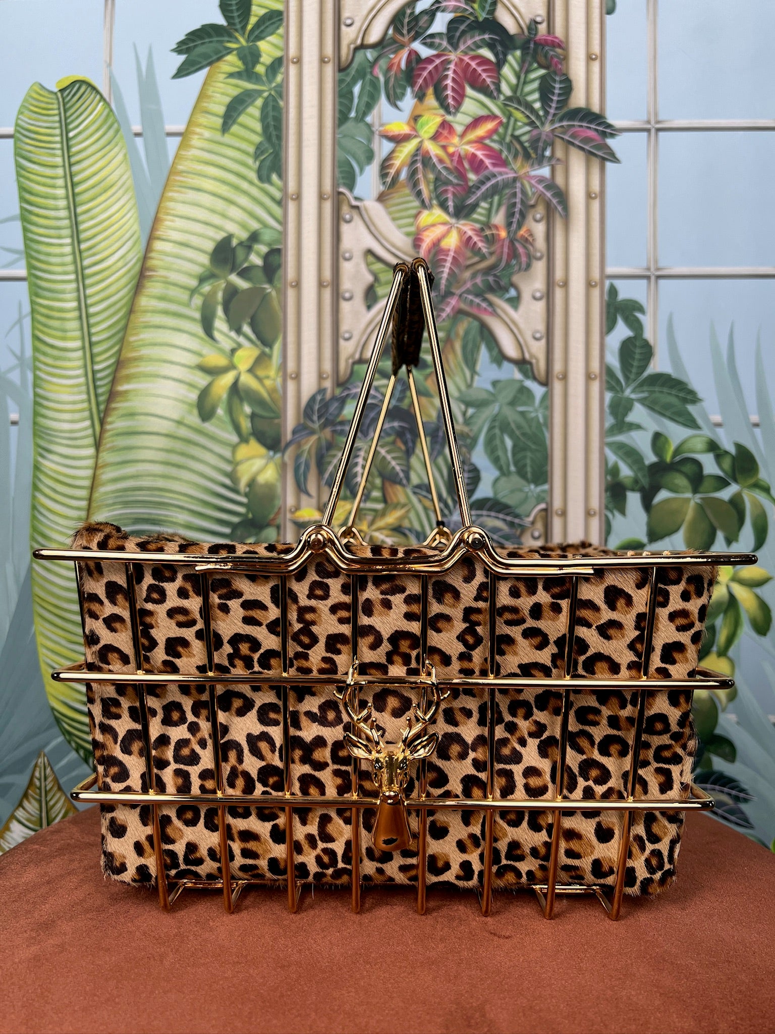 Image of Savas Milano bag leopard, gold