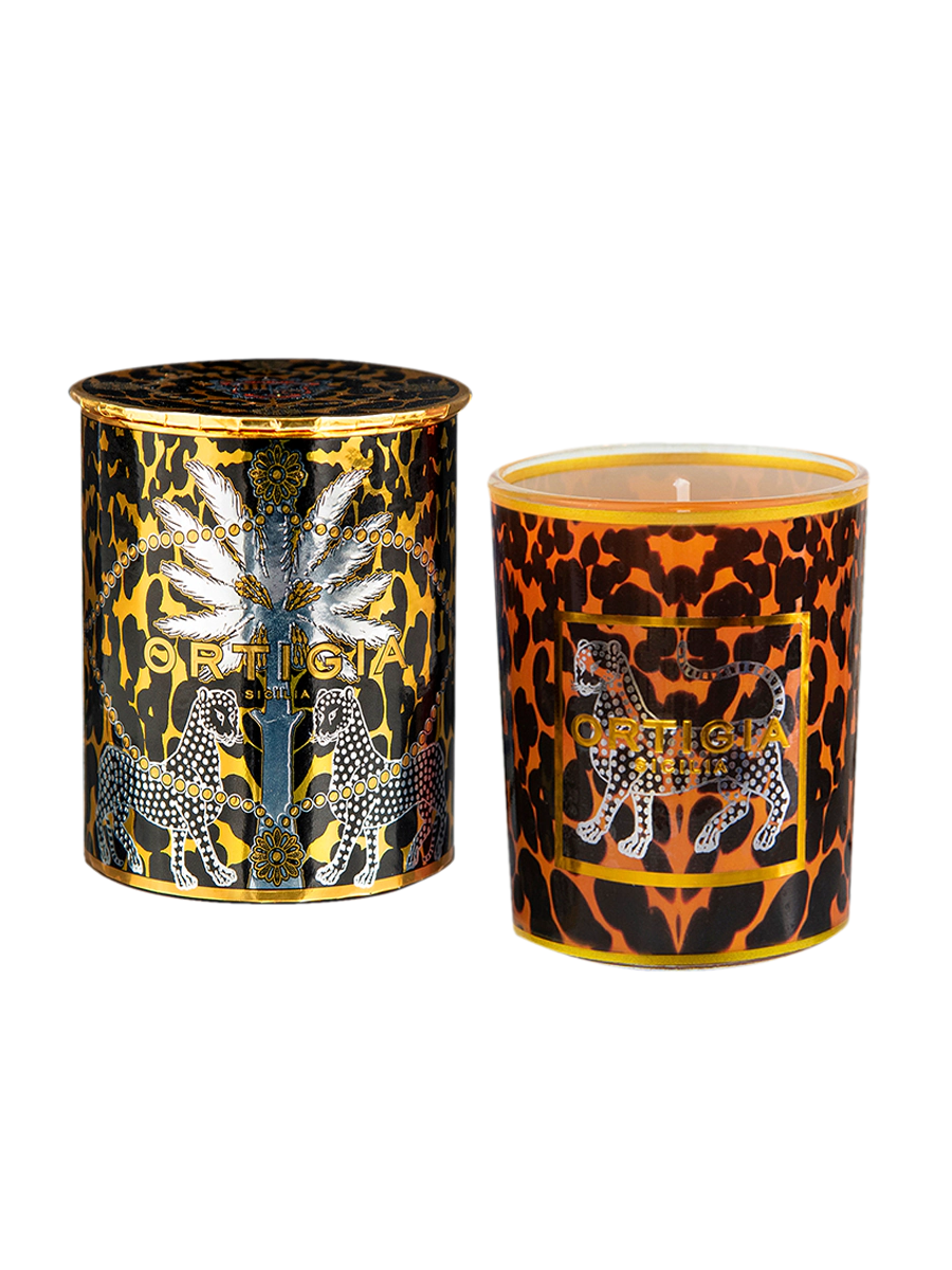image of Ambra Nera Decorated Candle