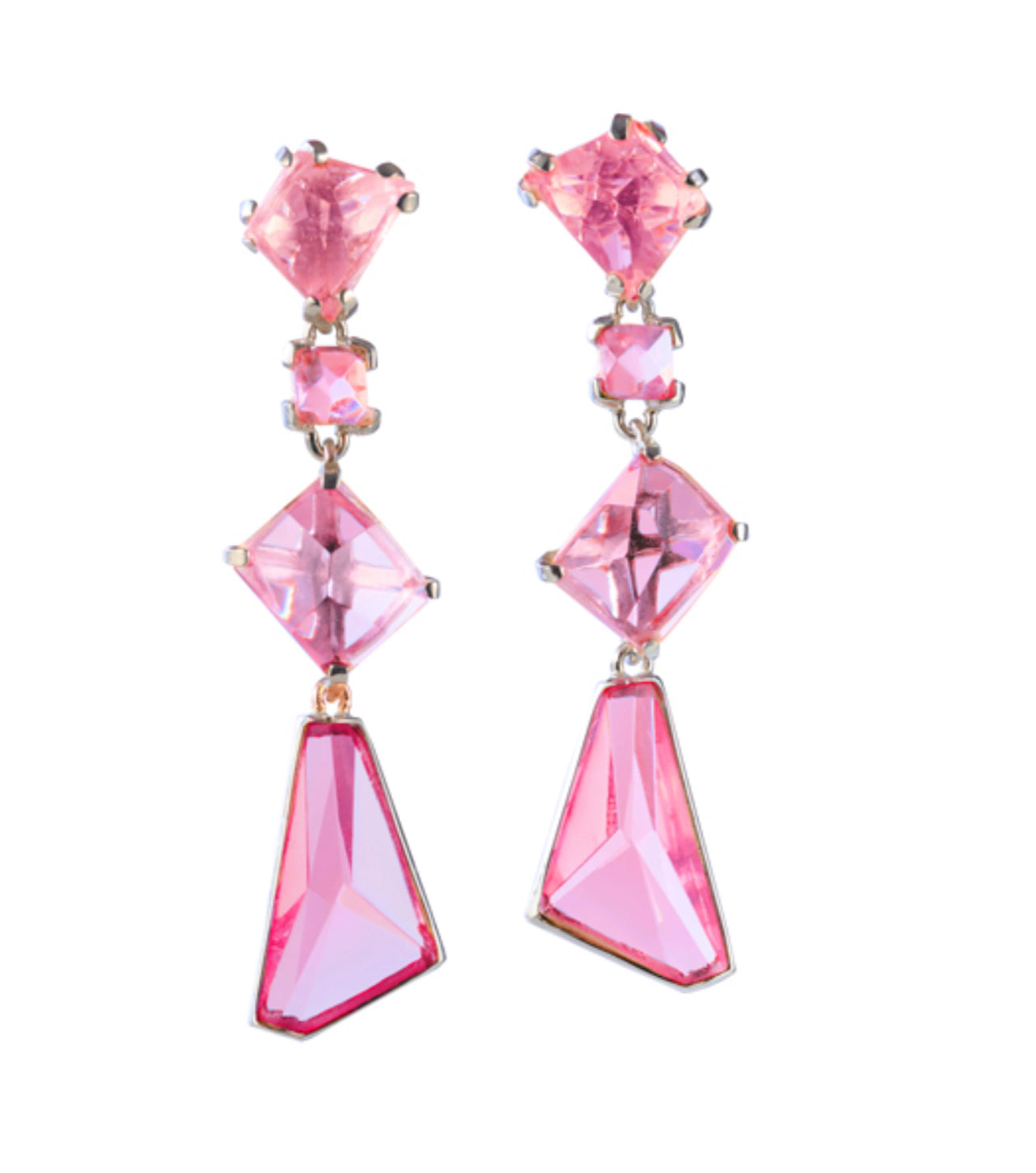 image of Sägen Prisma Fucsia Gala Earrings