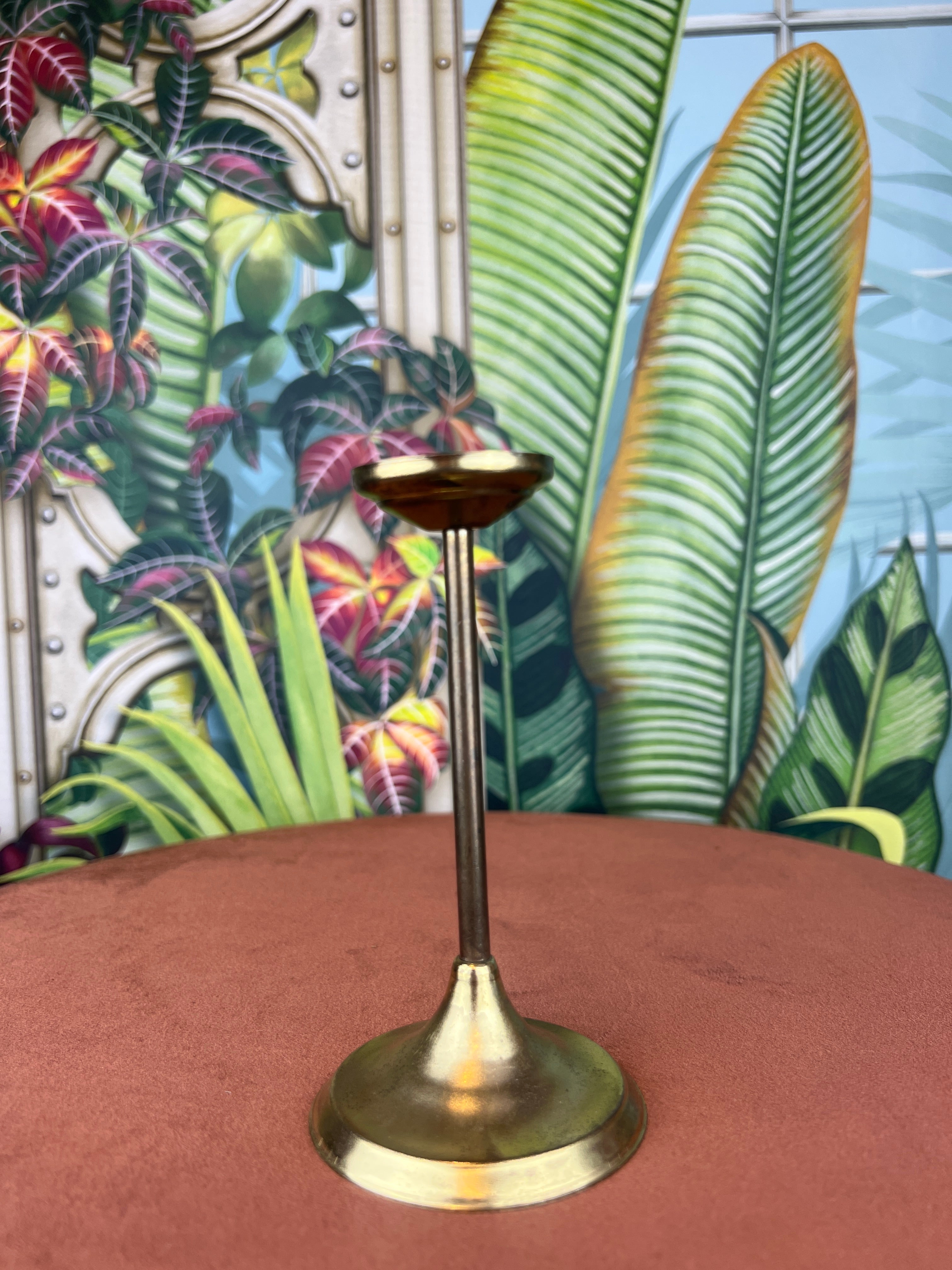 Image of mini pedestal brass