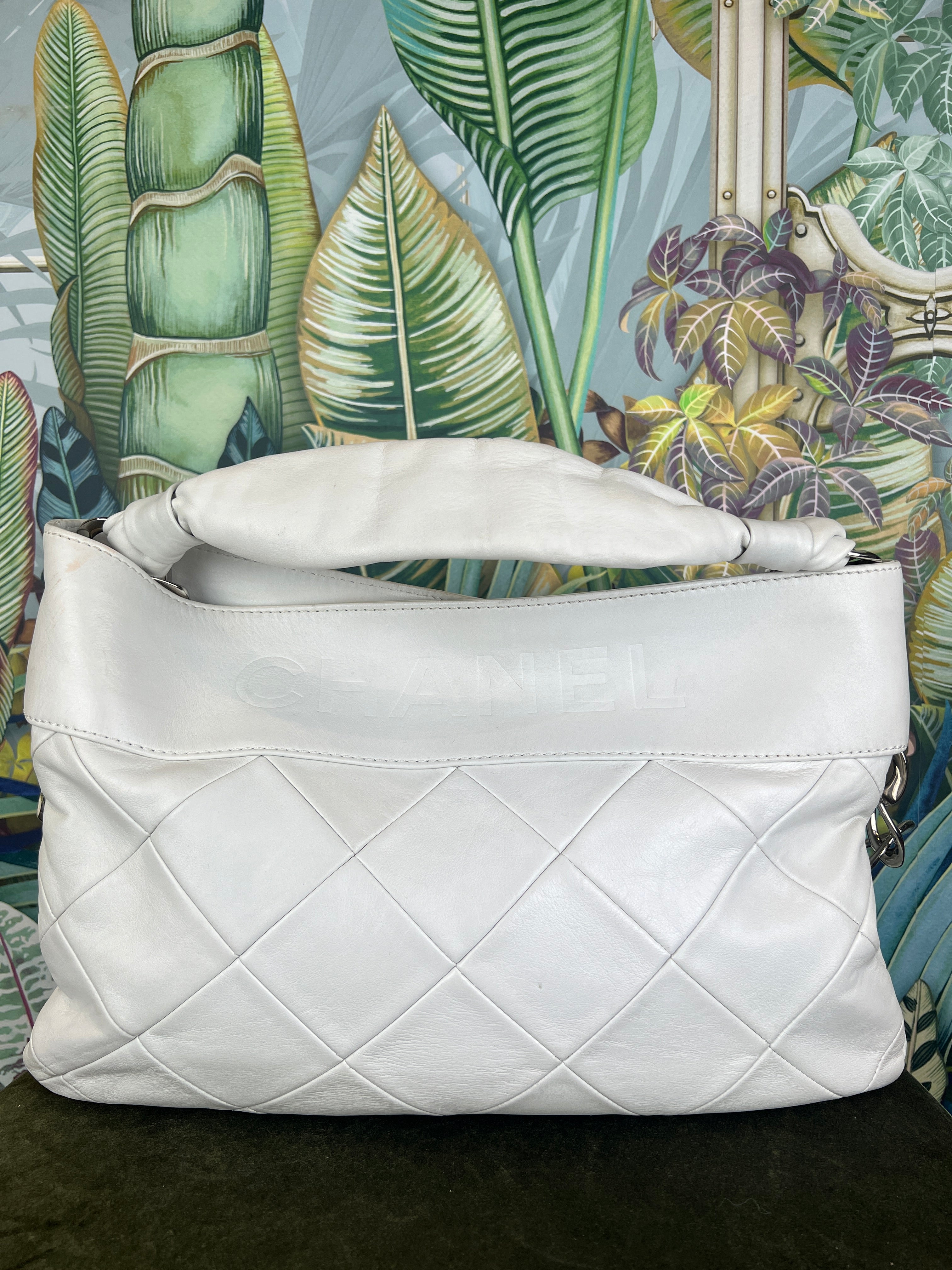 image of Chanel white Hobo bag