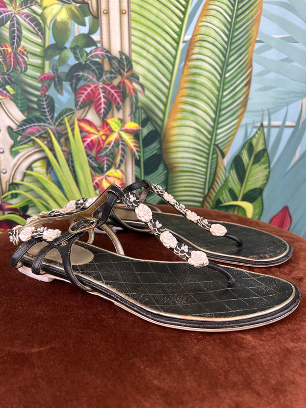 LOUIS VUITTON Sandalen EU 38.5 Rindsleder Braun ref.931323 - Joli Closet