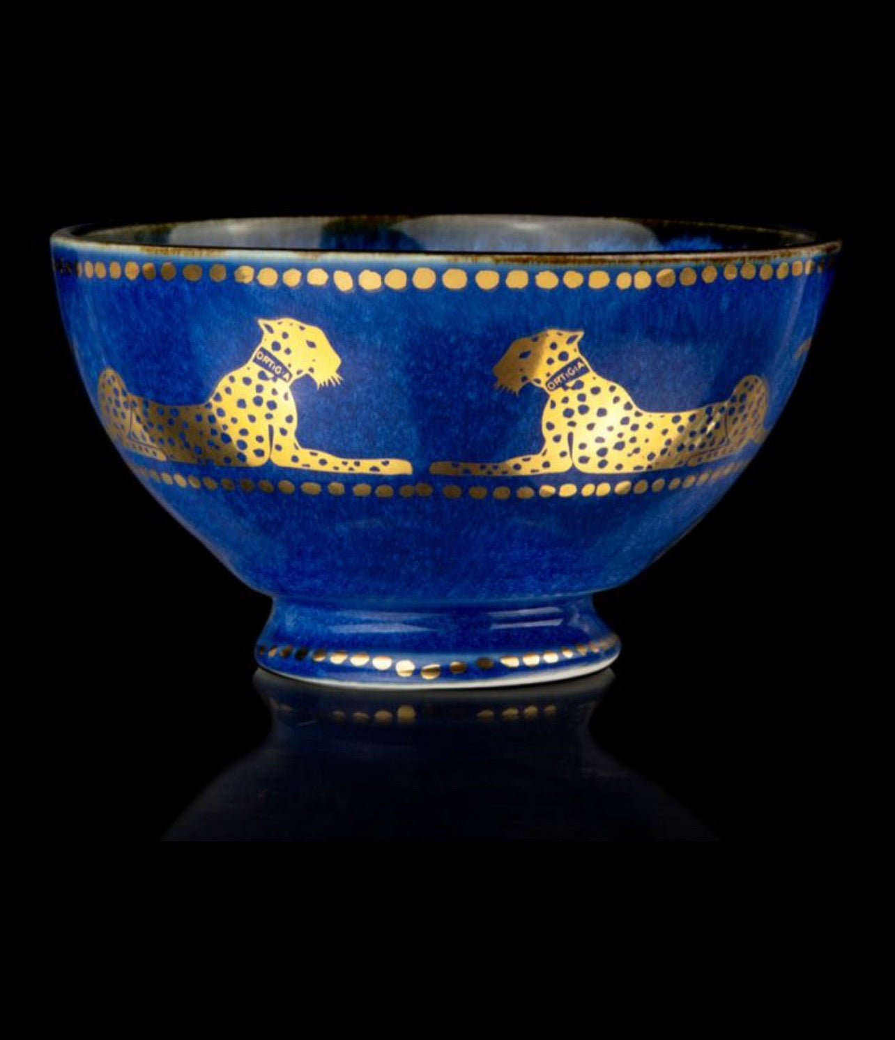 image of Large Blue Ceramic Bowl