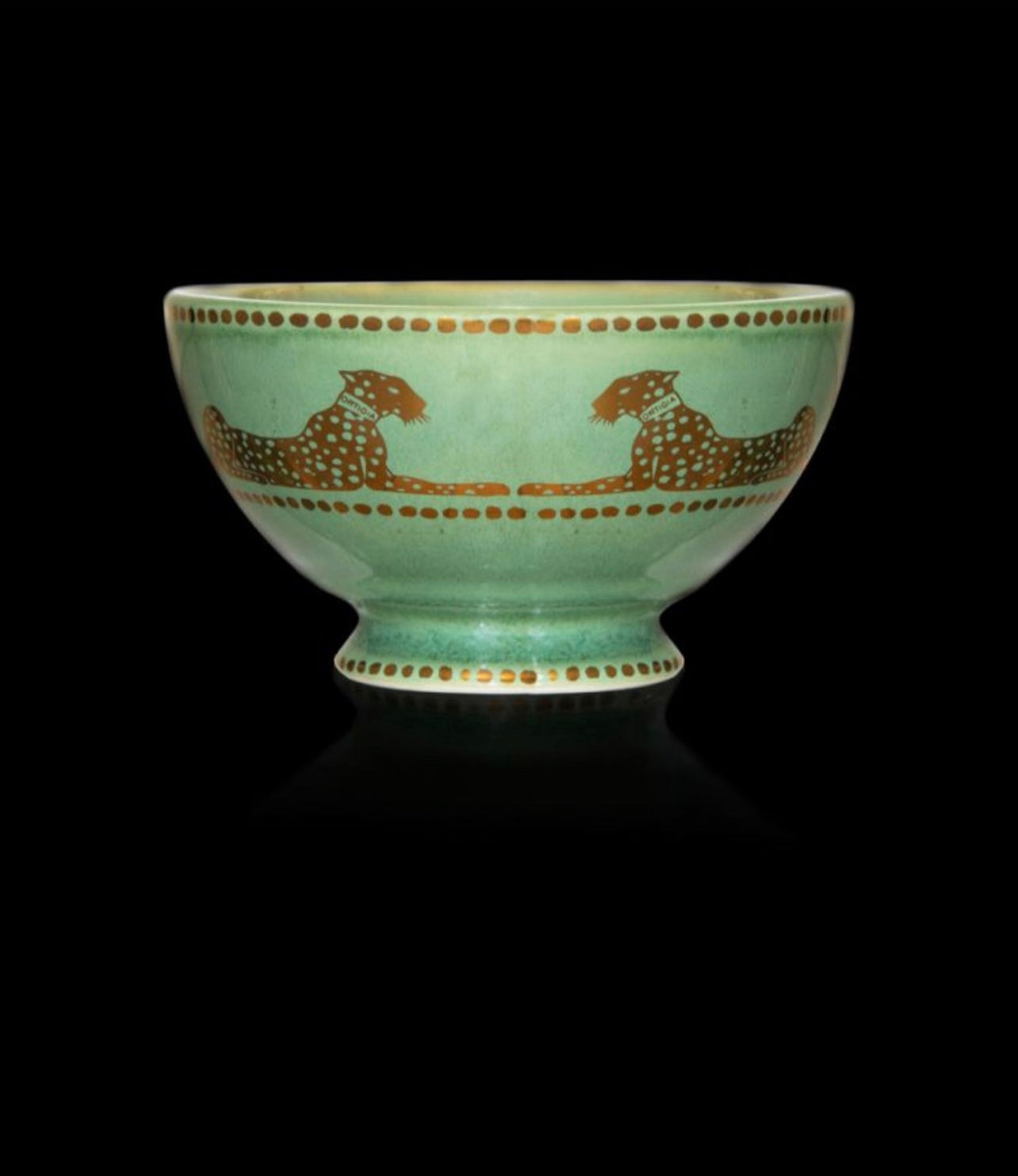 image of Small Green Ceramic Bowl