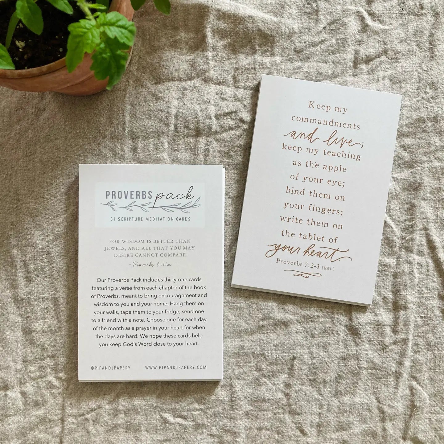 Proverbs Scripture Memory Pack