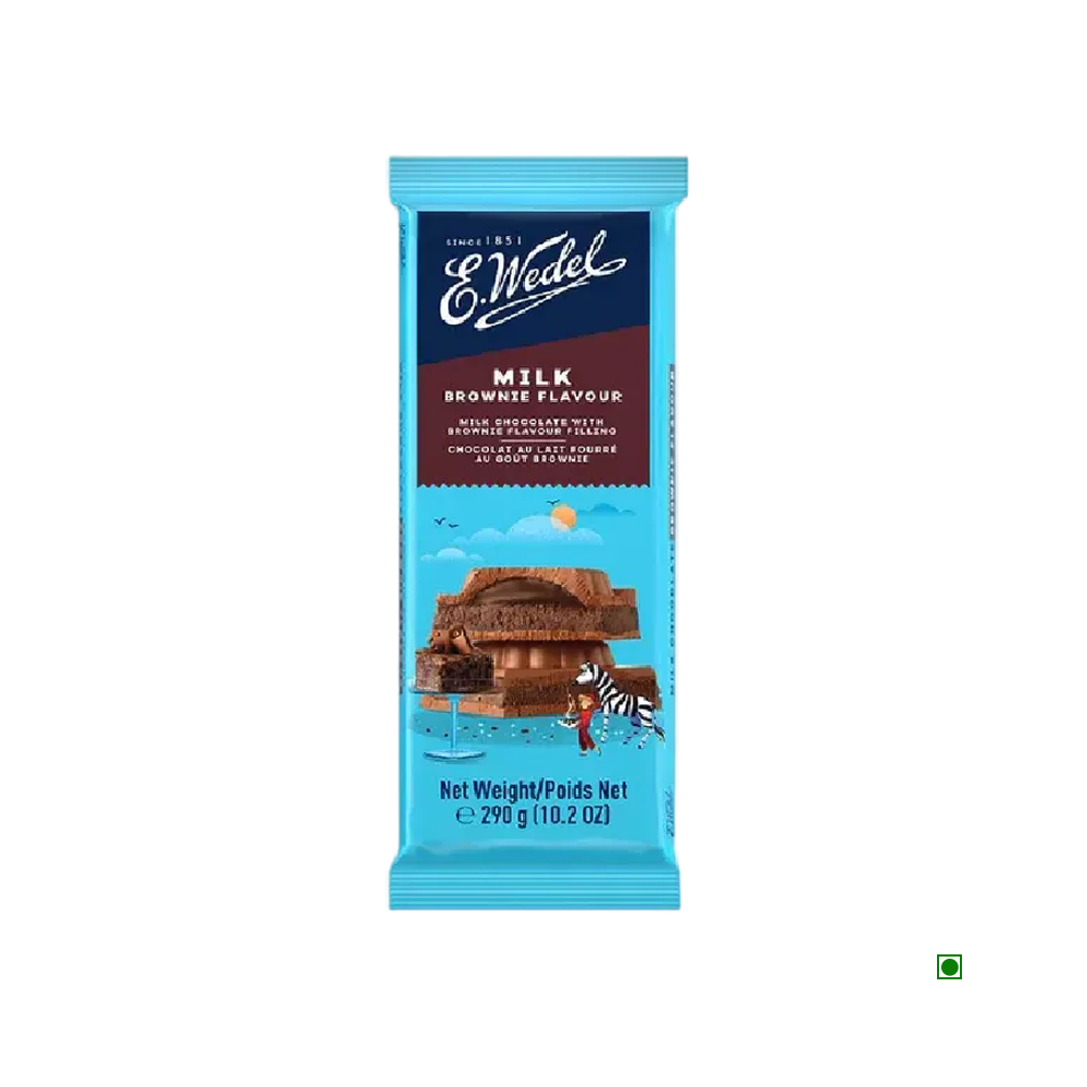 Wedel Milk Chocolate With Brownie Filling Bar 290g