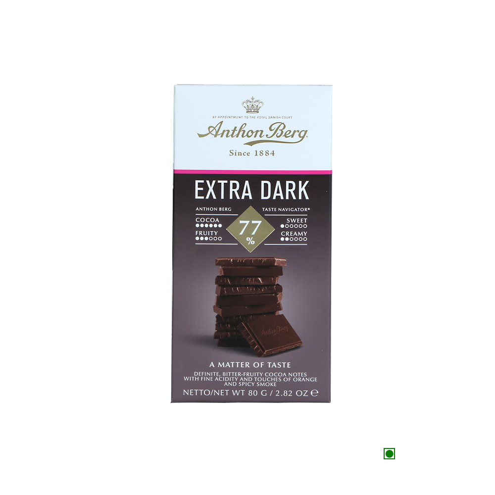 Anthon Berg Extra Dark 77% Bar 80g