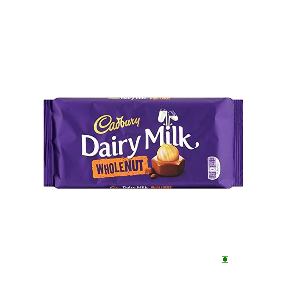 Cadbury Dairy Milk Chocolate With Whole Nuts Bar 180g