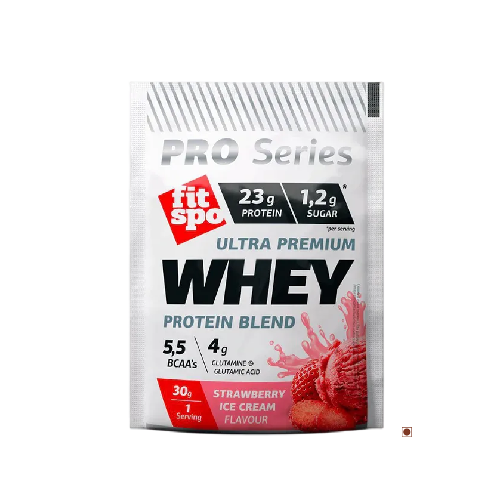 FitSpo Whey Protein Strawberry Ice Cream Sachet 30g