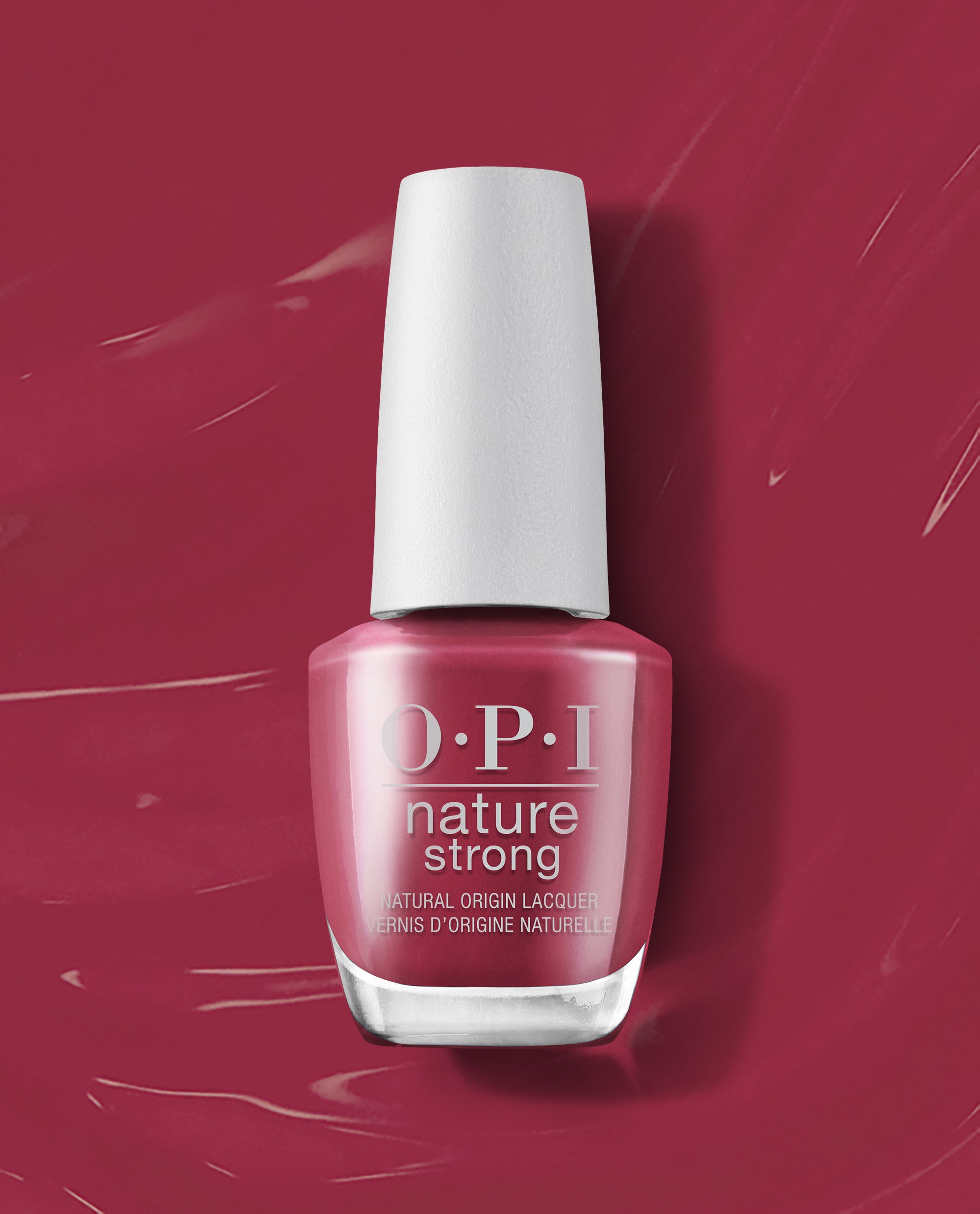 OPI Give a Garnet Nail Polish Natural Origin Nail Lacquer Nature Strong