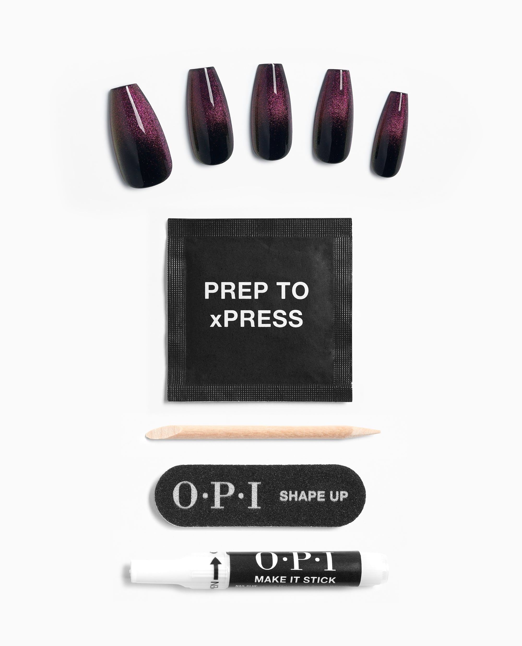 OPI Swipe Night Black Press-on Nails Product