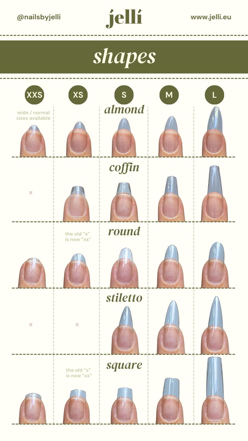 jellí shapes for custom press-on nails