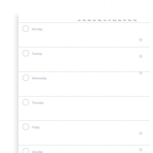 Filofax 2024 Personal Week on One Page with Notes Planner