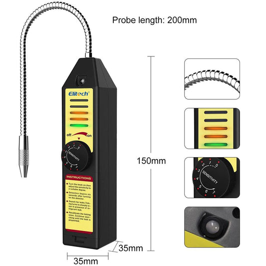 Elitech ILD-300 Infrared Refrigerant Leak Detector Refrigerants