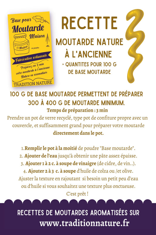 Mélange pour pain d'épices maison sachet 100 g ou 200 g Tradition Nature –  Moutarde & Cie