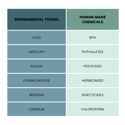 Environmental and Man made toxins