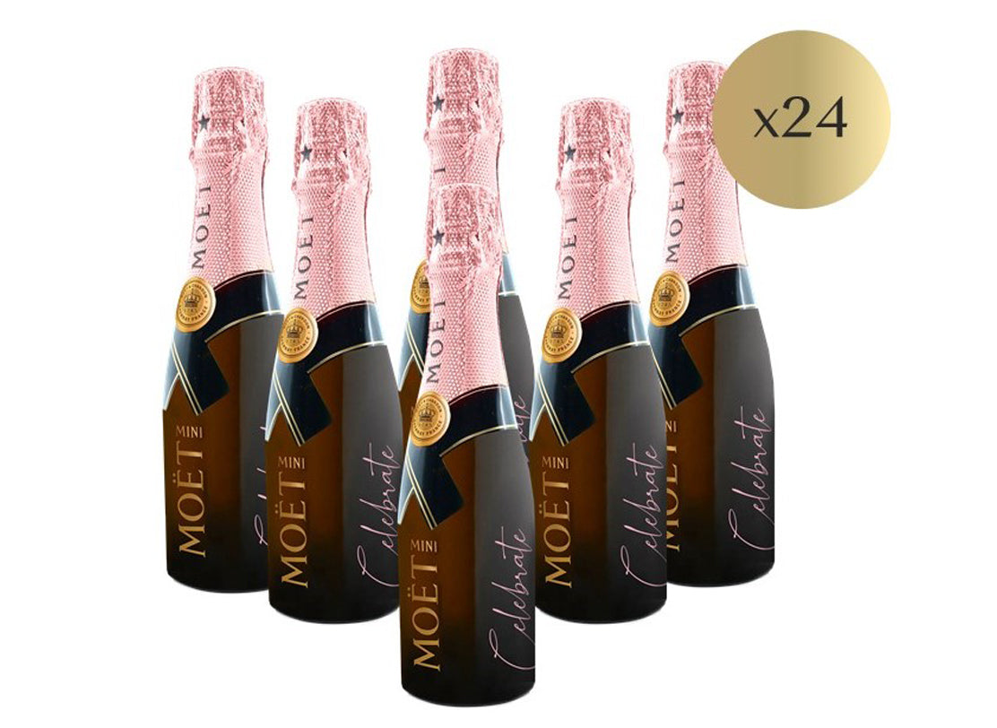 MOET 20CL ROSE MINI BOTTLES X 12 BOTTLES