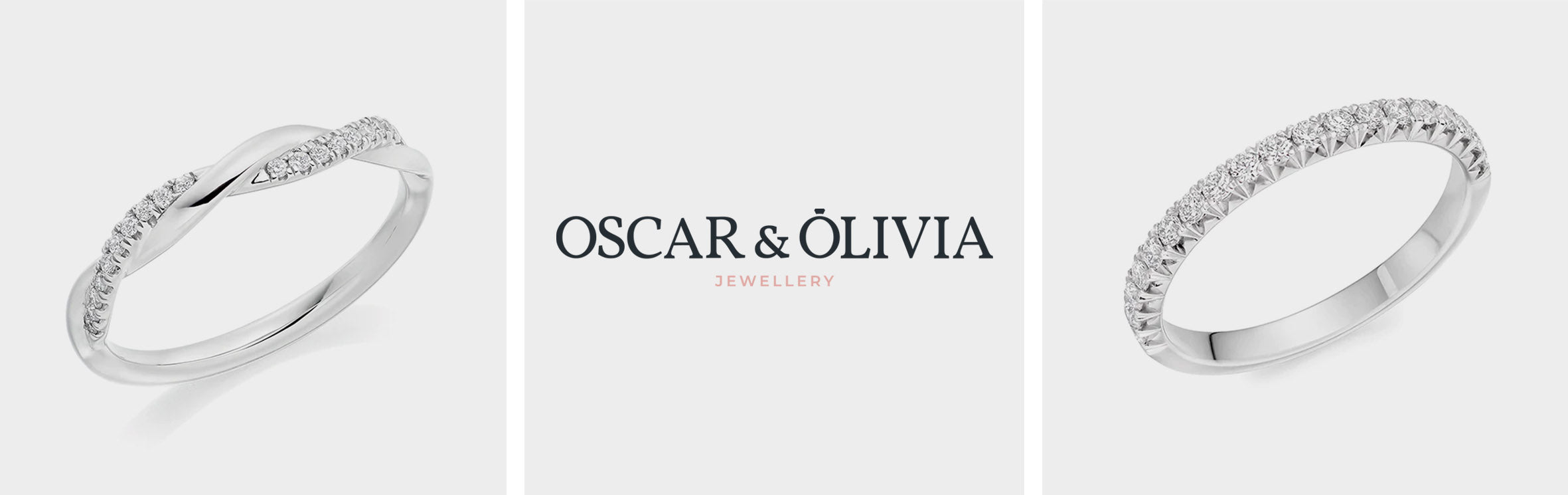 Diamond wedding rings at Oscar & Olivia Jewellery