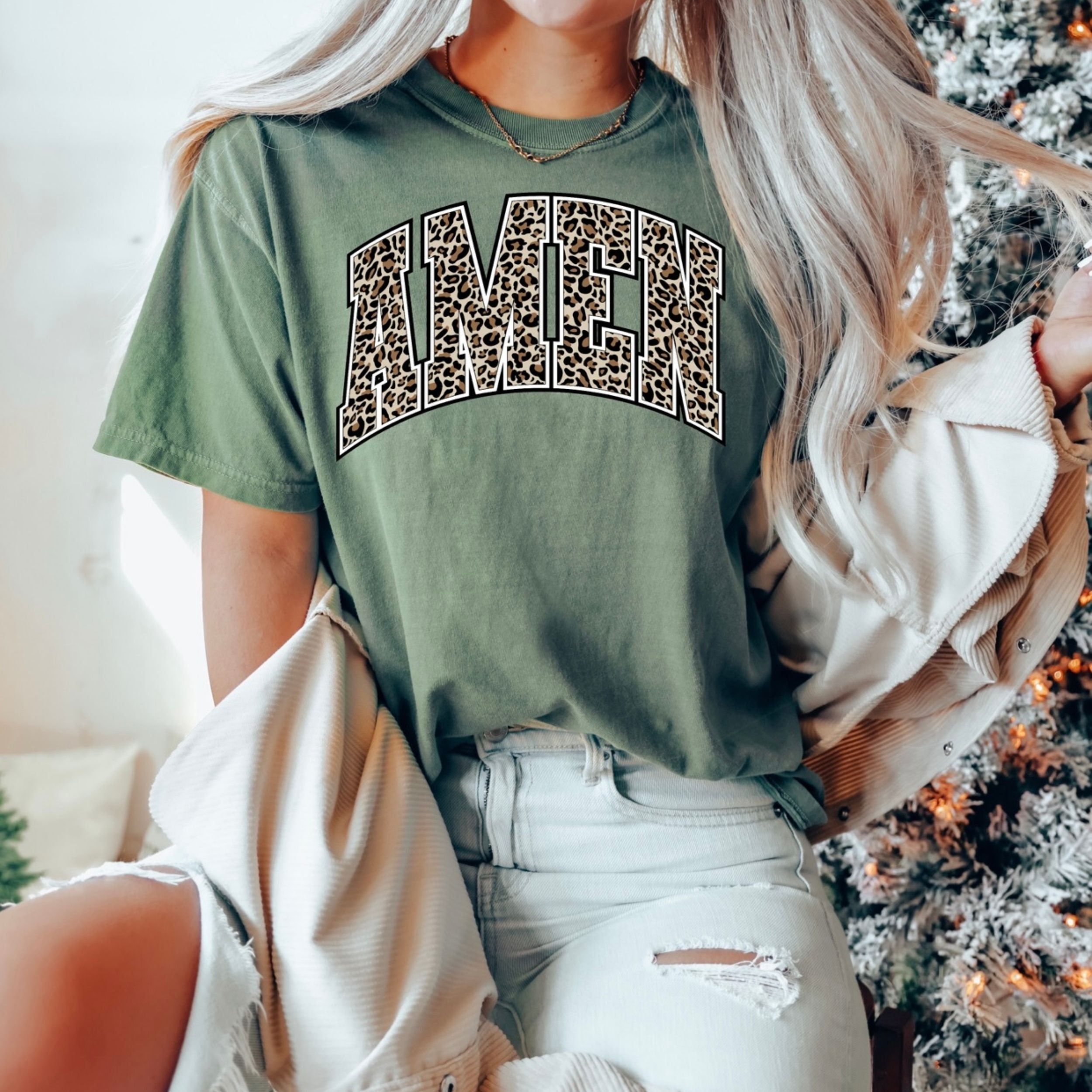 Amen Leopard Tee