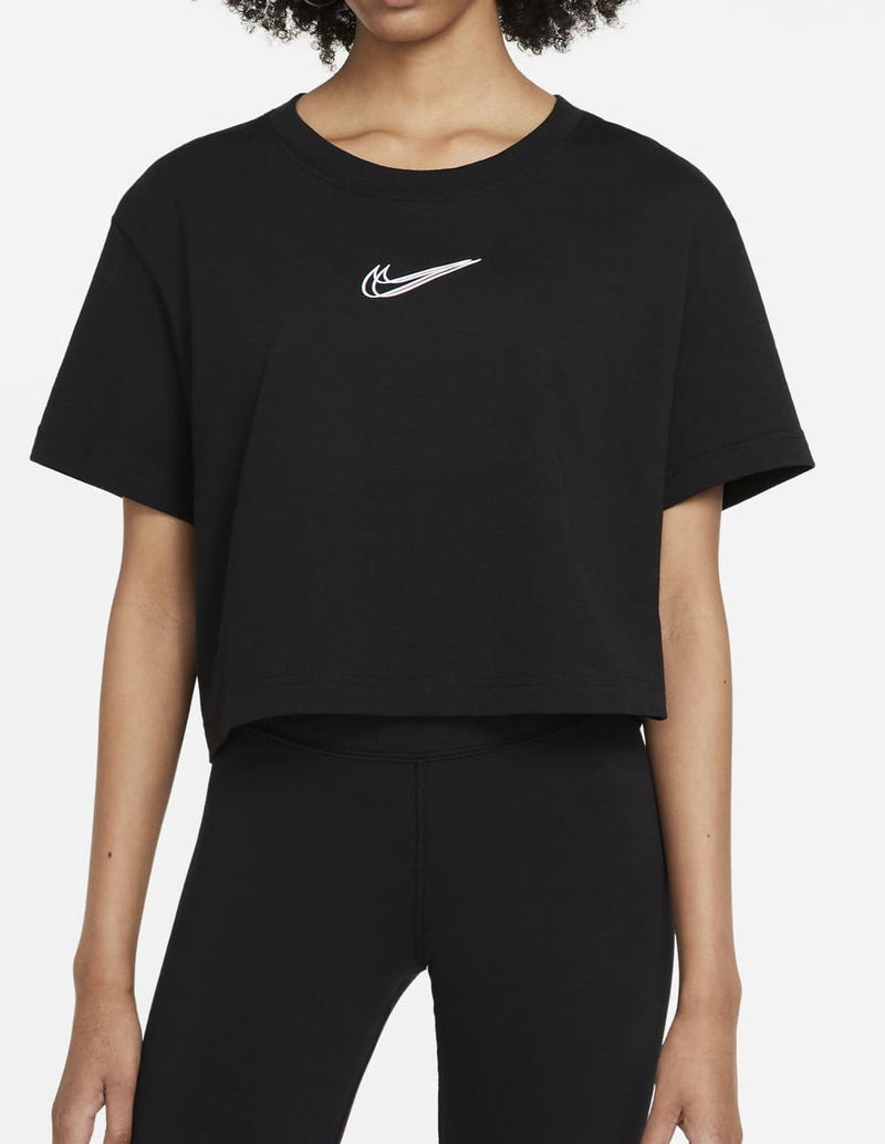 Camiseta Nike Cropped Negra Mujer DJ4125-010 | Comprar Online en Capitán – Capitan Siroco