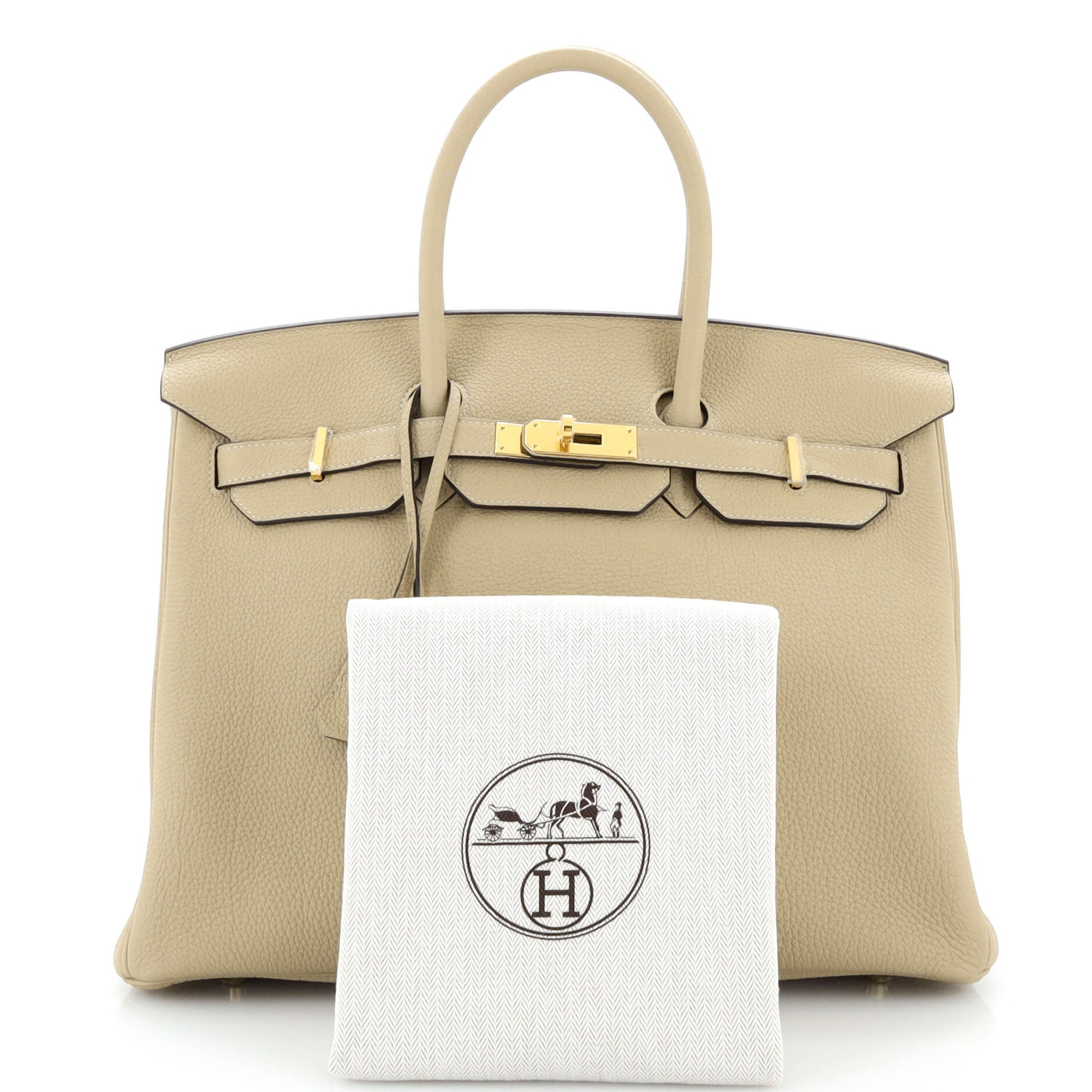 Birkin Handbag Light Togo with Gold Hardware 35