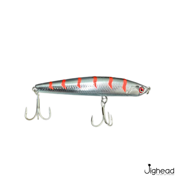 Salt Bay Chrome Cast Sinking Jerk Bait, 90mm