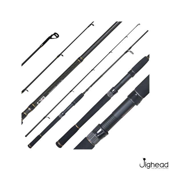 NEW 9' JAWS ROD COVER JRCB-9 FOR INSHORE OFFSHORE TRAVELING FISHING ROD  BLACK