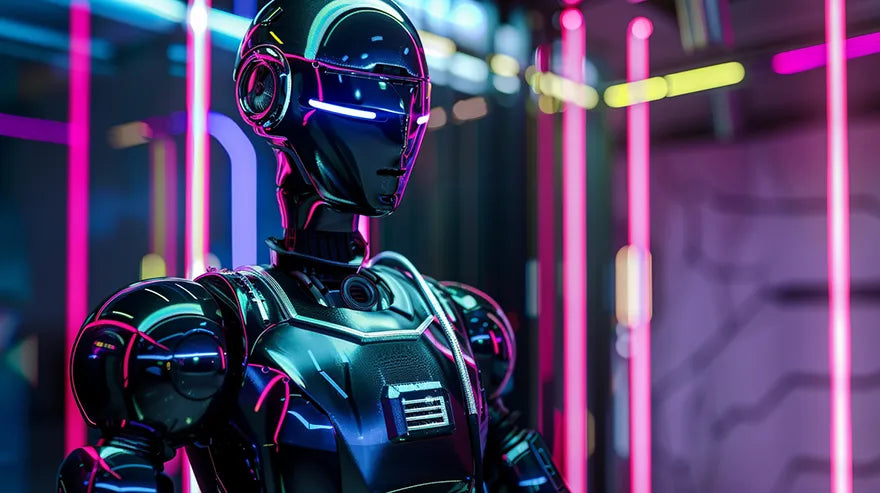 cyberpunk humanoid robot