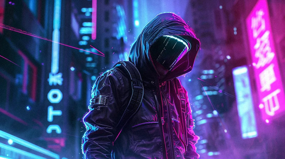 man in Cyberpunk outfit