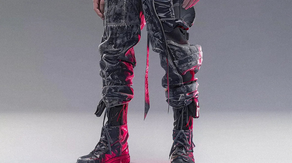 pants in cyberpunk aesthetic