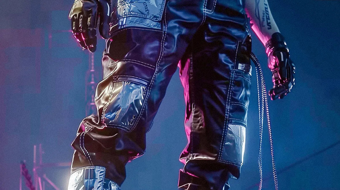 a stylish cyberpunk pants